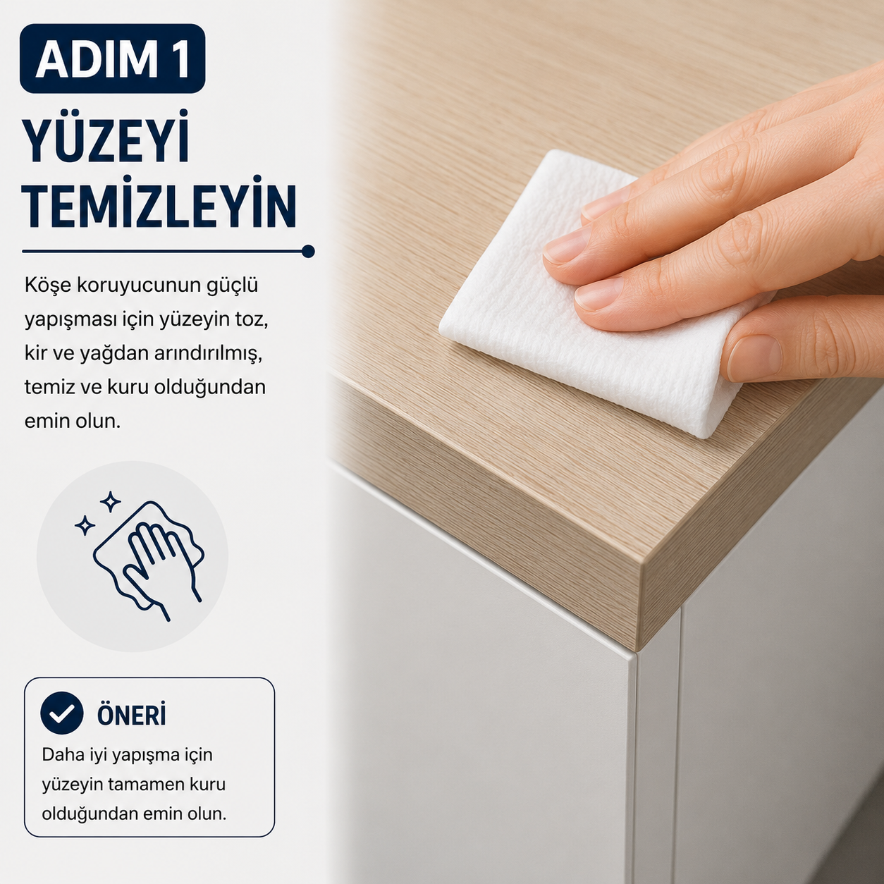 Şeffaf Silikon Oluklu Köşe Koruyucu